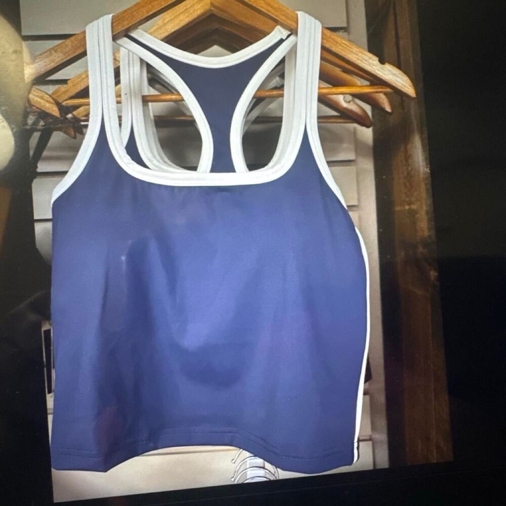Women's Blue and Navy Vest